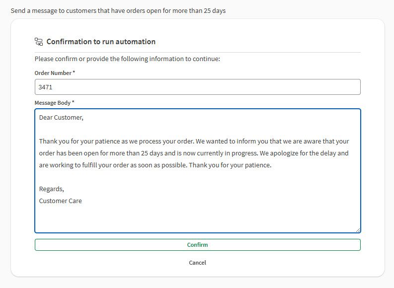 Esecuzione di un’automazione attraverso Qlik Automate Agent a partire da un’analisi dei dati.